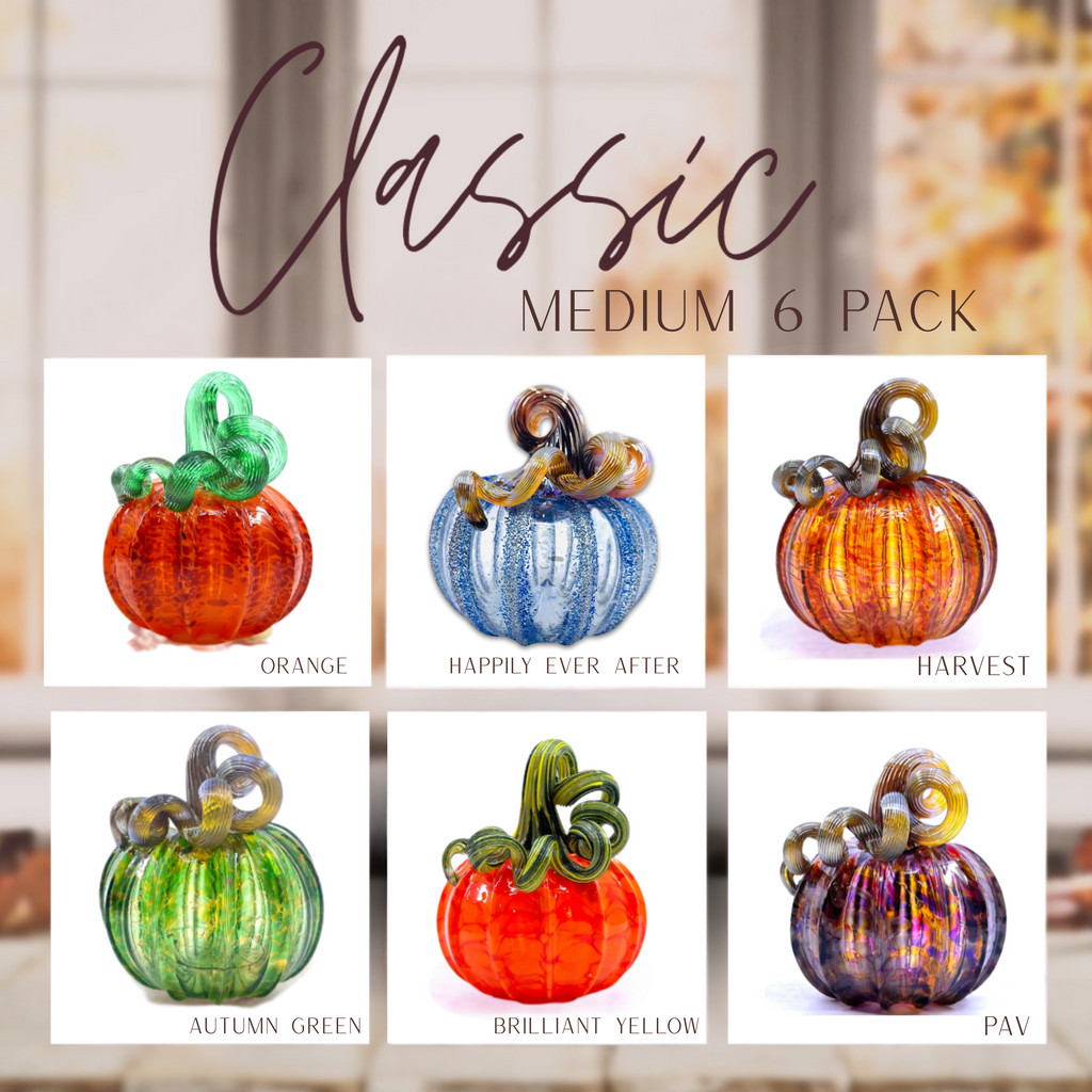 Medium Pumpkins set of 6 pieces