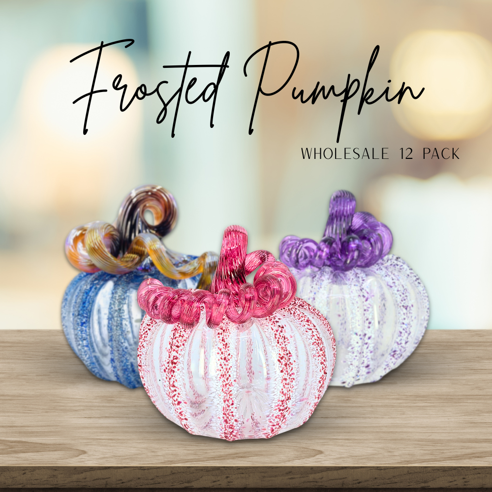 Frosted Pumpkin 12 Pack – Luke Adams Glass Wholesale