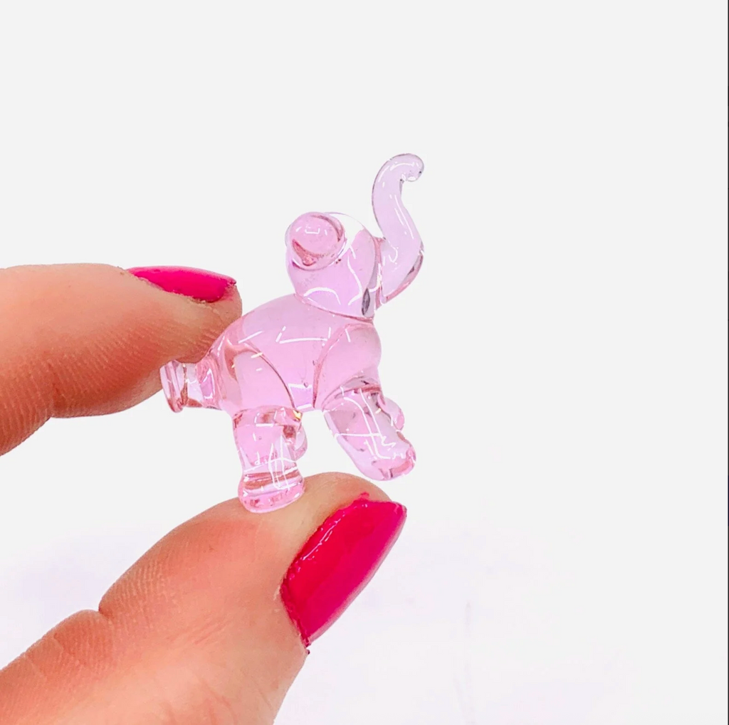 Tiny Glass Balloon Animal, Elephant 323